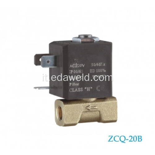 Saldatura in ottone Valvola a solenoide a gas da 37V Co2